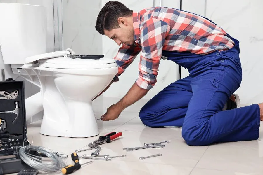 male plumber fixing a sink pipe from Plumber Pflugerville in Austin, TX - Austin TX