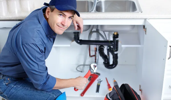 a plumber technician with a tool belt from Plumber Pflugerville in Cedar Park, TX - Cedar Park TX
