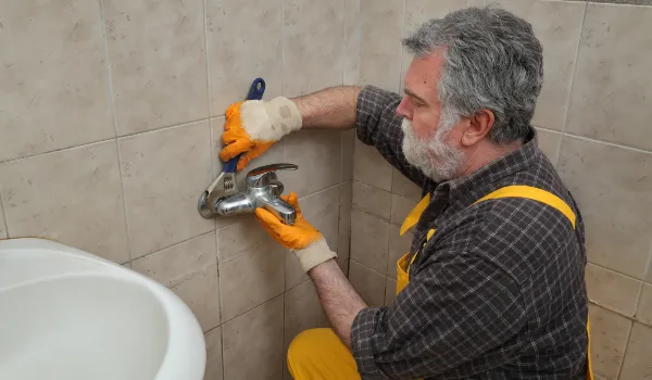 a male plumber technician smiling at the camera from Plumber Pflugerville in Pflugerville, TX - Faucet Installation