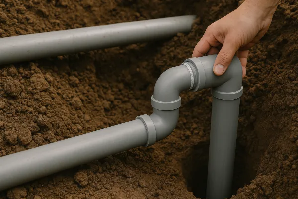 PVC pipes going underground from Plumber Pflugerville in Georgetown, TX - Georgetown TX PVC pipes going underground from Plumber Pflugerville in Georgetown, TX - Georgetown TX